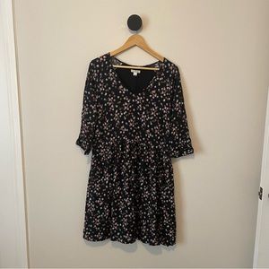 Garnet Hill Abstract Dot Bohemian Pocket Dress 10